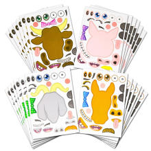 Custom Printed Diy Creative Removable Sticker Sheets For Kids